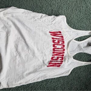 Wisconsin White Tank Top
